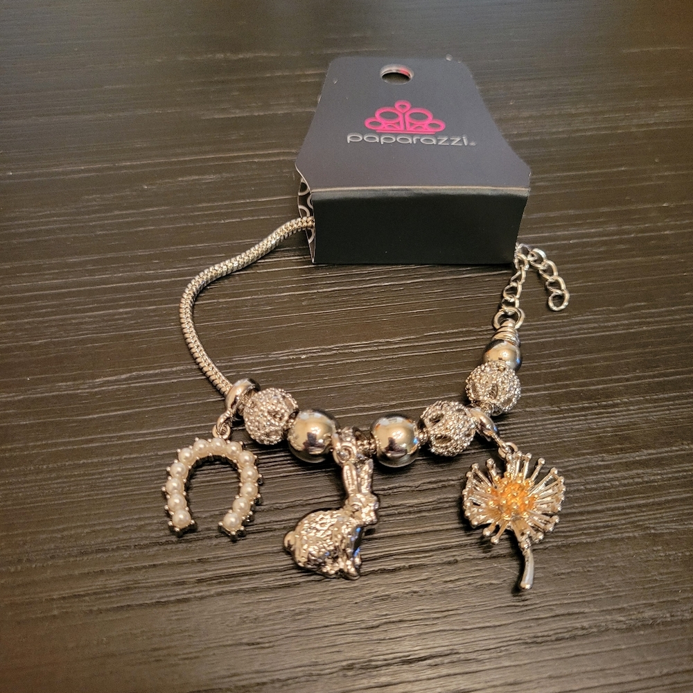 Paparazzi Silver Bracelet with Charms